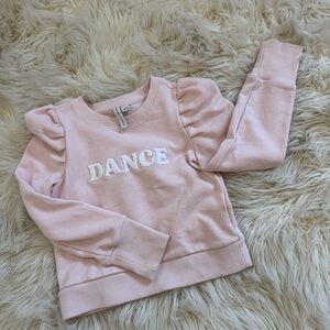 Janie and Jack Light Pink Dance Sweatshirt